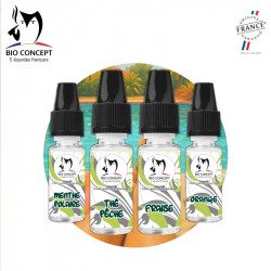 Recette e liquide Thé pêche fraise orange