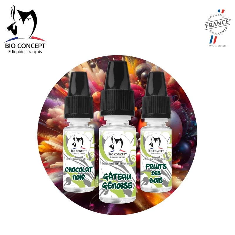 Recette e liquide diy génoise chocolat fourrée fruits des bois