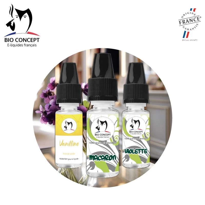 Recette e liquide DIY Macaron violette