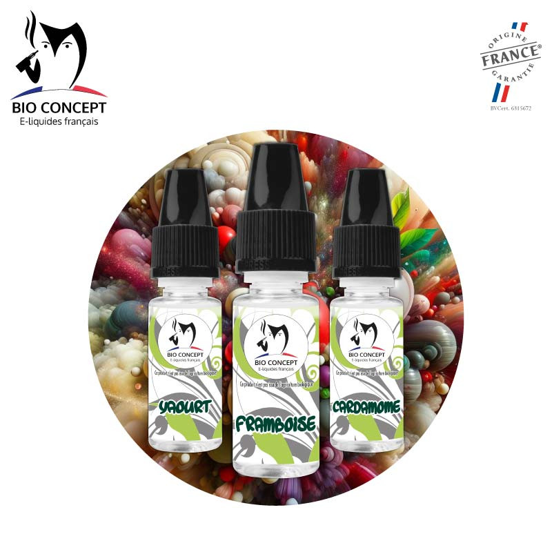 recette e liquide diy Milk-shake framboise et cardamome