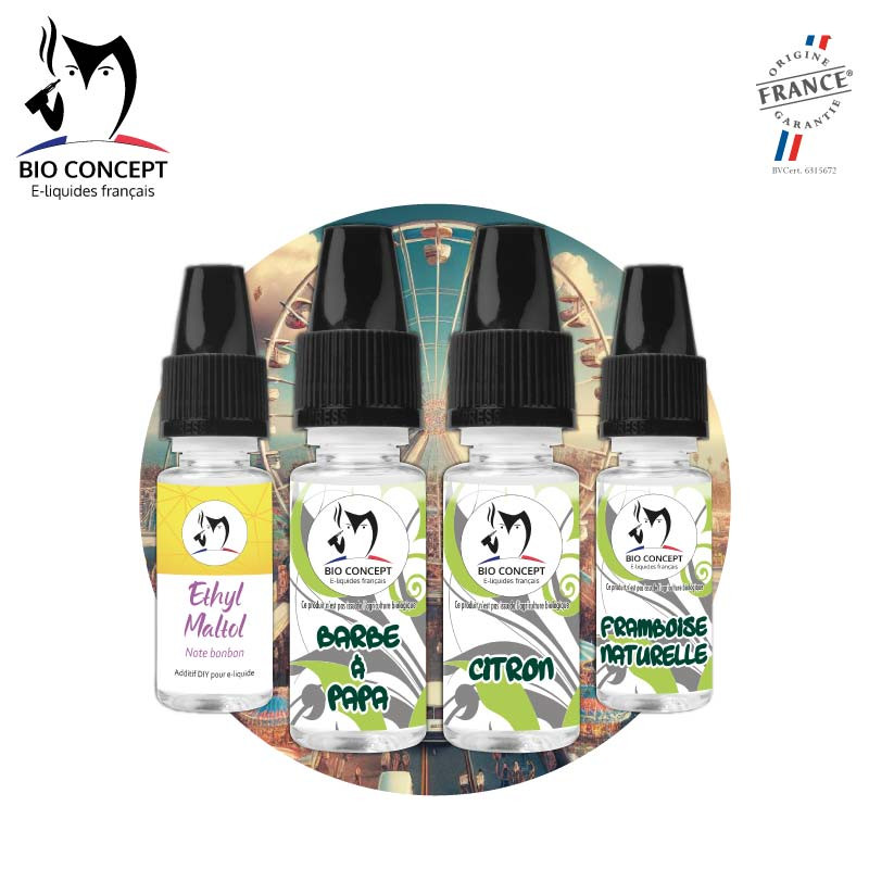 Recette e liquide DIY Barbe à papa fruitée Bioconcept Recette e liquide DIY Barbe à papa fruitée Bioconcept