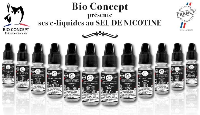 E liquides sel de nicotine Bioconcept