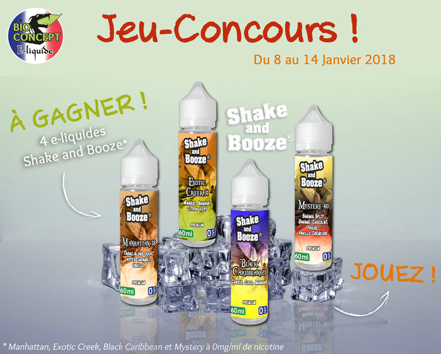 Jeu-Concours Shake and Booze