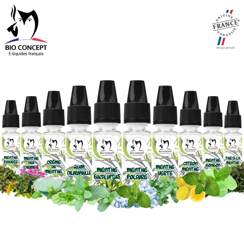 Pack aromes DIY menthe Bioconcept